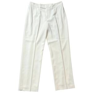 Essentials G Ivory Tailored Dress Pants Minimalist Classic Officewear - 14
